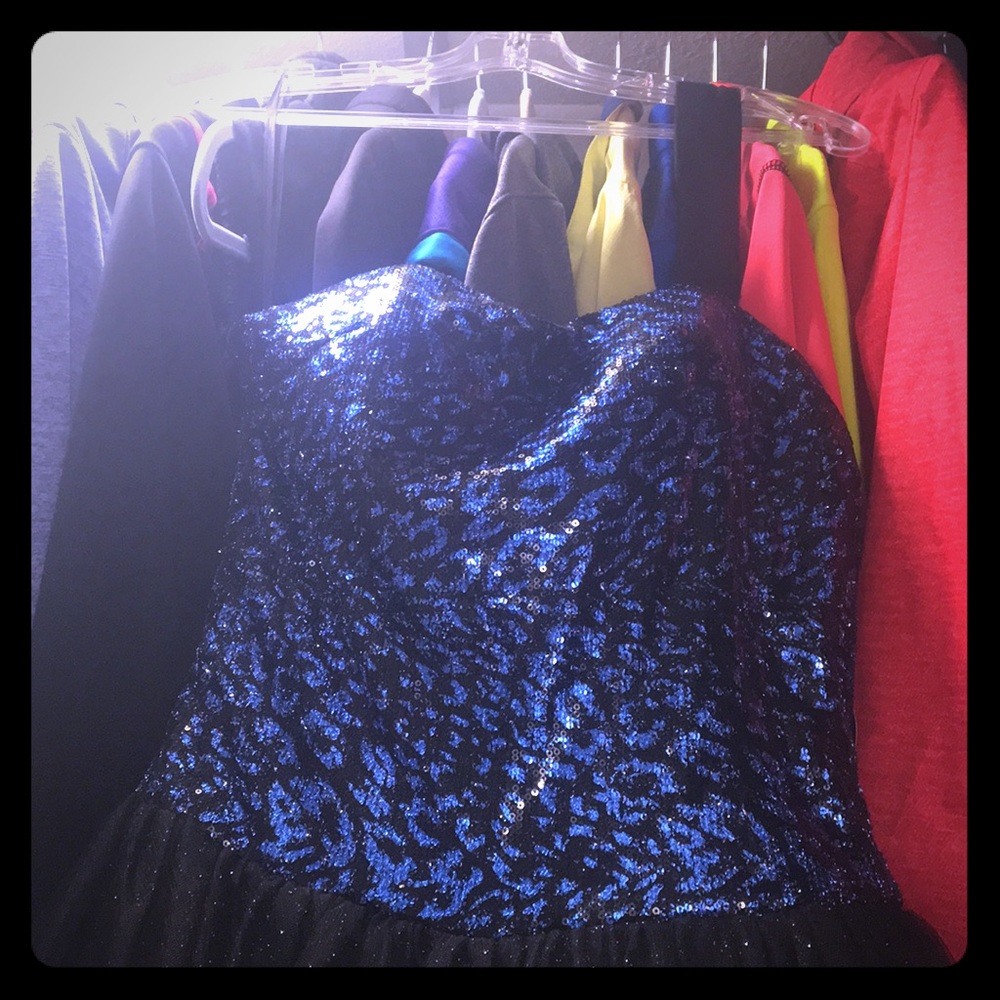 NWT black and blue formal/ prom dress